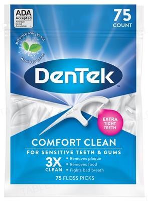 Флос-зубочистки DenTek Comfort Clean Комфортне очищення, 75 штук