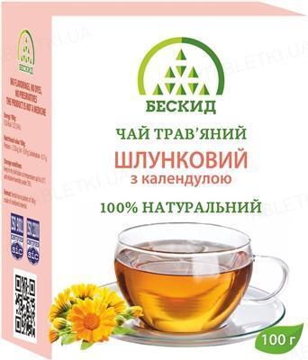 Чай травяной Бескид Желудочный с календулой, 100 г