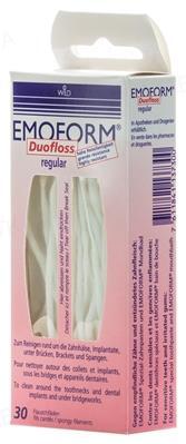 Зубные нити Emoform Duofloss, обычные, 30 штук