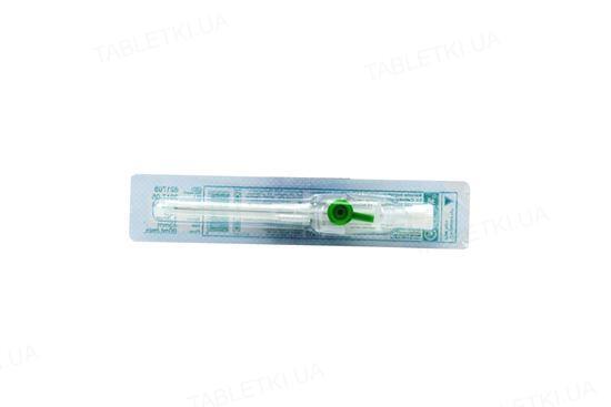 Канюля внутривенная Medicare с инъекционным клапаном 18 G зеленая, 1 штука