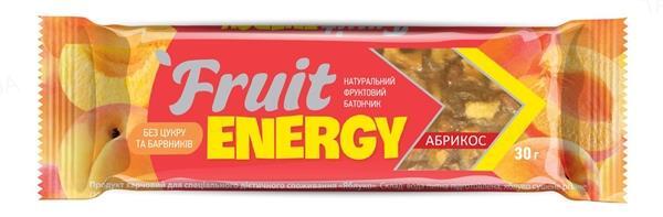 Батончик Fruit Energy абрикос, 30 г