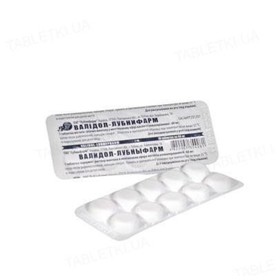 Валідол-Лубнифарм таблетки по 60 мг №10