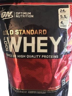 Протеин Optimum Nutrition 100% Whey Gold Standard, ванильное мороженое, 450 г